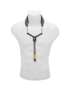 Cordón Saxo BG S-20YBMSH Cuero Zen Al Cuello Negro