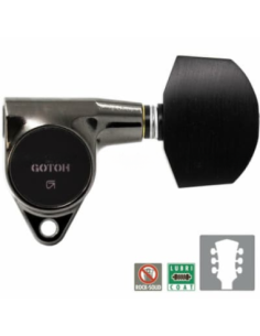 Clavijero Eléctrica Gotoh SG301-B07-CK 3+3 Cosmo Negro