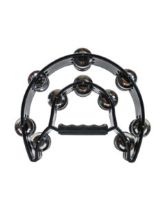 Pandereta Media Luna Doble Bocheli TAM-20BK Negra