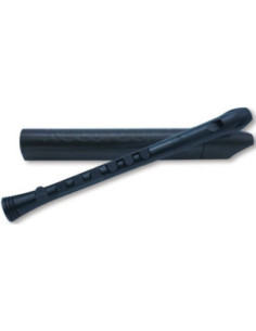 Flauta Nuvo Recorder+ Digitación Alemana N-320RDBBKG Negra/Negra