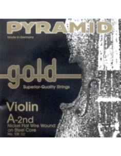 Cuerda 2ª Pyramid Gold Violin 1/2 108102