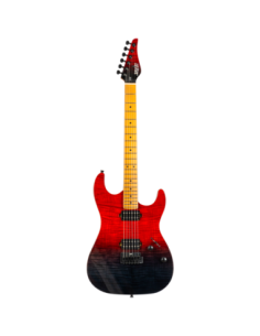 Guitarra Eléctrica Jet JS1000 Vulcano Transparent Red