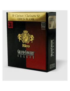 Caja 10 Cañas Clarinete Rico Gran Concert Select Thick Blank 2 12