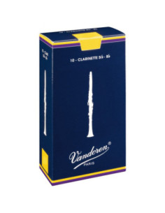 Caja 10 Cañas Clarinete Vandoren Tradicional 3 caja azul