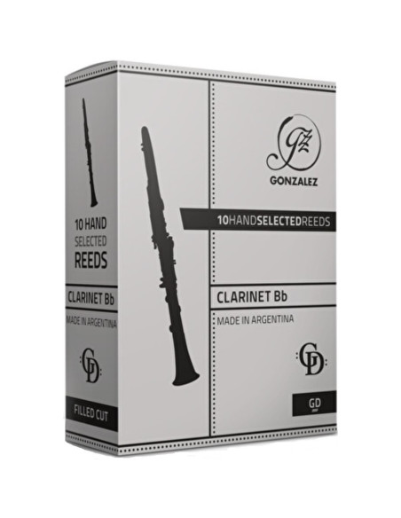 Caja 10 Cañas Clarinete Gonzalez GD 3 34