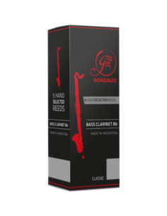 Caja 5 Cañas Clarinete Bajo Gonzalez Classic 4 12