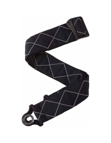 Correa D'Addario 50BAL02 Auto Lock Diamonds Acolchada Negra